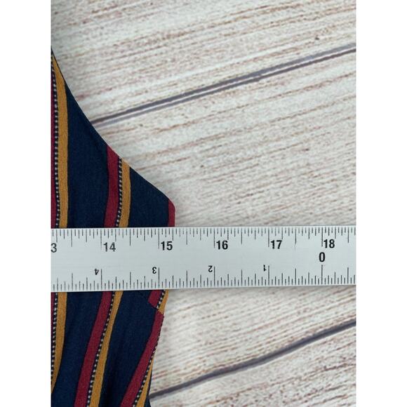 Plenty by Tracy Reese Striped Sleeveless Jumpsuit Women's XS Navy Blue/Red/Beige - Picture 6 of 7